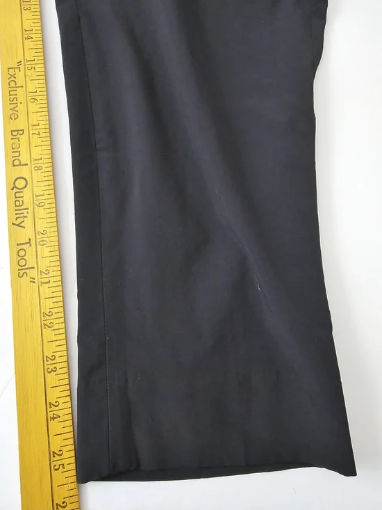 Banana Republic Airstretch Black Cropped Ankle Pants Lightweight Golf SZ L - Picture 10 of 14